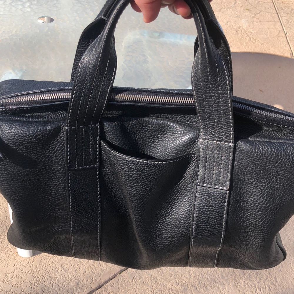 Gorgeous S.T DuPont leather bag from Paris
